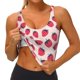 thumbnail image 3 of Balery Strawberry Sujetadores deportivos con espalda cruzada para mujer, acolchados, sin costuras, de alto impacto, ideales para yoga, gimnasio, entrenamiento y fitness.-Medium, 3 of 8