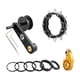 thumbnail image 1 of Tensor de la cadena de bicicletas Ajuste de cadena Convertidor Accesorios de ciclismo Reemplazo de de portátil con espaciadores, 1 of 8