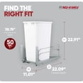 thumbnail image 3 of Rev-A-Shelf Pullout Kitchen Trash Can 50 qt. with Soft-close, 53WC-1550SCDM-111, 3 of 7