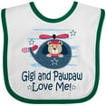 thumbnail image 3 of Inktastic Gigi and Pawpaw Love Me Boys Baby Bib, 3 of 4
