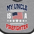thumbnail image 4 of Inktastic My Uncle Is A Firefighter Nephew Boys or Girls Baby Bib, 4 of 4