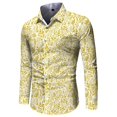thumbnail image 3 of Camisa hawaiana nueva para hombre, camisa de manga larga con flores en 3D, camisa de fiesta con solapa de gran tamaño, ropa de verano para mujer, blusas con botones 2024, 3 of 5