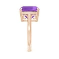 thumbnail image 3 of ANGARA Natural Classic Solitaire Cushion 6.15 ct Amethyst Cocktail Ring in 14K Rose Gold for Women (Size-12mm) | February Birthstone, Anniversary, Jewelry Gift for Women | Natural Amethyst Ring, 3 of 9