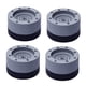 thumbnail image 1 of Juego de 4 almohadillas antivibración para lavadora y secadora que mantienen la lavadora silenciosa y estable. Gris 35cm, 1 of 9