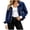 A-Blue, variant on Rciityk Women's Cropped Denim Jackets Classic Lapel Collar Button Down Long Sleeve Jean Coat with Pockets, Size S-3XL
