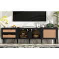 thumbnail image 6 of Entertainment Center | Storage for DVDs & Media Devices | Rattan - inspired Design & Modern Colors | Strong Support for TV, 6 of 6