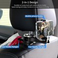 thumbnail image 4 of Car Seat Headrest Hooks, 2 Pack Durable Car Back Seat Hooks Hanger Dual-layer 360 Rotation Hoo, 4 of 5