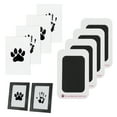 thumbnail image 1 of Kit de Huellas de Patas de Unique Bargains para Perros 4 Pcs Almohadilla de Tinta & 2 Marcos de Madera Kit Memorial de Huellas de Patas para Amantes de Mascotas Regalo Negro, 1 of 6