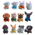 thumbnail image 1 of 12 Pcs Mini Figurines de Chien Ensemble de Jeu Figurines Réalistes Mini Chiot Jouet Animal, 1 of 3