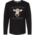 thumbnail image 3 of Inktastic Funny Cow Not my Pasture Not my Patties Long Sleeve T-Shirt, 3 of 5