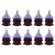 thumbnail image 1 of 10Pcs Mini Borlas Tri-Capa de 1.6" Charm de Bolsa Bohemio Llavero para Proyectos de DIY (Púrpura/Azul oscuro/Café), 1 of 7