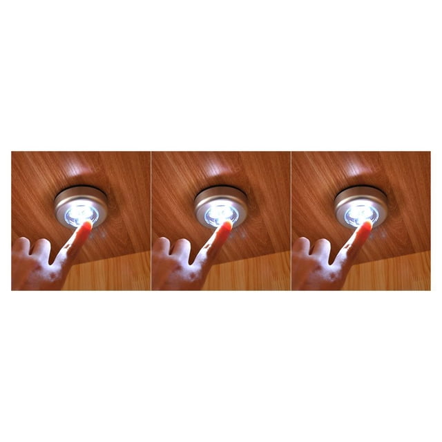 Wosthever 3 LED Battery Powered Wireless Lightweight Flexibility Stick Closet Installation Night Lamp Light Quick High for Wardrobe Type2 NO2