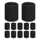 thumbnail image 1 of Uxcell 12PCS Bandas de sudor deportivas, muñequeras de algodón absorbentes para entrenamiento/baloncesto/correr [Negro, 8cm de ancho], 1 of 7