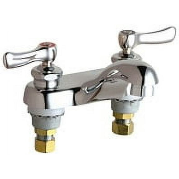 Chicago Faucets 802-Ve39vpab Centerset Bathroom Faucet - Chrome