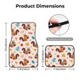 thumbnail image 4 of Daiia Forest Squirrel Nuts Printed Car Floor Mats Set of 4, Durable Non Slip Auto Floor Carpet, Car Interior Carpets Proof Foot Pads Anti-Slip Cushion Automoetive Accessories, 4 of 6