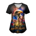 thumbnail image 5 of UngA Women's 250Th Anniversary Print Vintage T-Shirt 1776-2026 250Th Anniversary Patriotic Women Shirts (Gold,XXL), 5 of 6
