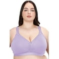 thumbnail image 3 of Curvy Couture Women's Plus Size Cotton Luxe Wireless Bra, 3 of 13