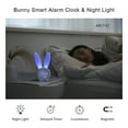 thumbnail image 2 of Amdohai Digital Bunny Alarm Clock Night Lights 2 Alarms 6 Ringtones Time Date Temperature Display, 2 of 8