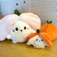 thumbnail image 3 of C Large Persimmon Success Rabbit Plush Toy, 14 Inches Stuffed Doll Fruit Transform, Soft Material Collectible, 3 of 5
