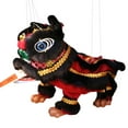 thumbnail image 2 of Hand Puppet with Strings & Rod - Asian Figurine Puppet Portable Crafts for Parties, Children, Spring Festival, White, Traditional Lion Dance Doll, 1PC, 2 of 9