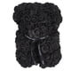 thumbnail image 1 of Oso de peluche artificial de 25 cm con forma de rosa para San Valentín, regalo romántico de Navidad para tu esposa o pareja. Color negro., 1 of 14