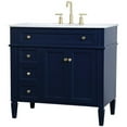 thumbnail image 4 of Elegant Kitchen and Bath 36 inch Single bathroom vanity in blue, 4 of 16