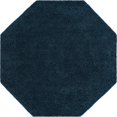 thumbnail image 1 of Unique Loom Everyday Shag Plush Area Rug 8' x 8' Octagon in Navy Blue, 1 of 2
