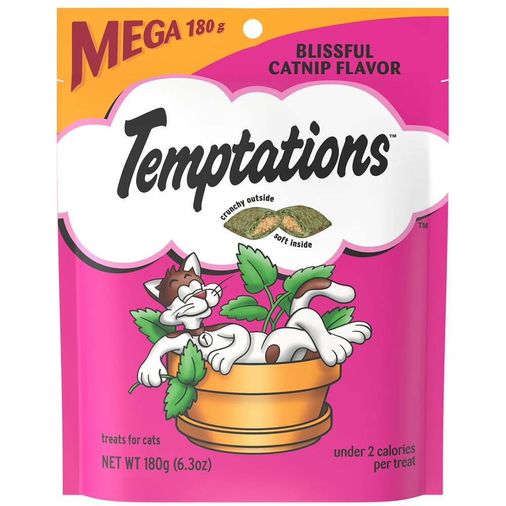 Temptations Classic Cat Treats Blissful Catnip Flavor, 6.3 Oz. Pouch