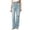 Light Blue, variant on Women's High Rise Ripped Raw Hem Wide Leg Jeans Distressed Denim Pants Casual Loose Fit Straight Leg Jeans with Pockets Fashion Streetwear Y2K Denim Trousers Daily Wear 2XS-L