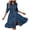 Blue, variant on larppty Women's 2026 Vacation Flowy Denim Dress Puff Sleeve Button Down A-Line Ruffled Hem Midi Shirt Dress(Blue, L)