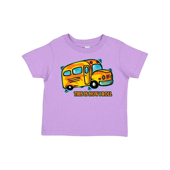 Inktastic How I Roll School Bus Boys or Girls Toddler T-Shirt