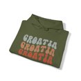 thumbnail image 4 of Croatia Moving Away Retro 70s Hoodie, Gifts, Hooded Sweatshirt, 4 of 4