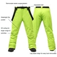 thumbnail image 4 of Dadaria Men Waterproof Insulated Snowboard Suspenders Pants Snow Ski Bib Trousers Green M,Men, 4 of 6