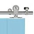thumbnail image 3 of CCJH 8FT/96'' Stainless Steel Sliding Track Barn Door Hardware Kit for Single Door Heavy Duty, 3 of 3