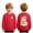 Red, variant on larppty Toddler Halloween Sweatshirt Boys Girls Pumpkin Ghost Dinosaur Graphic Tees Kids Long Sleeve Outfit Tops