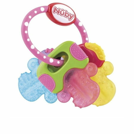 UPC: 0048526005673 | Nuby Ice Gel Teether Keys 1 Count (Pack of 1) 1 Pack – Pink 1 Count (Pack of 1)