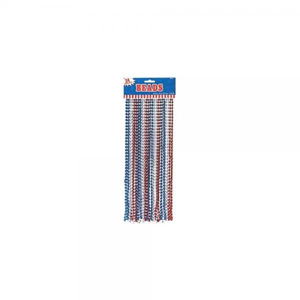 Amscan Flying Colors Graduation Bead Necklace Party Favour Red Plastic 32 Pack of 3