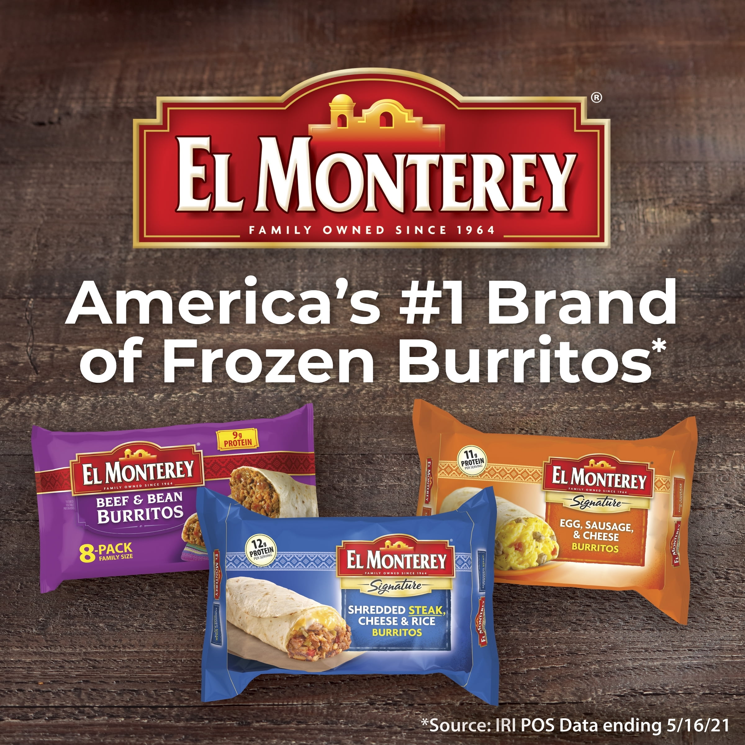 Save on El Monterey Chimichangas Beef & Bean Family Pack - 8 ct Order  Online Delivery
