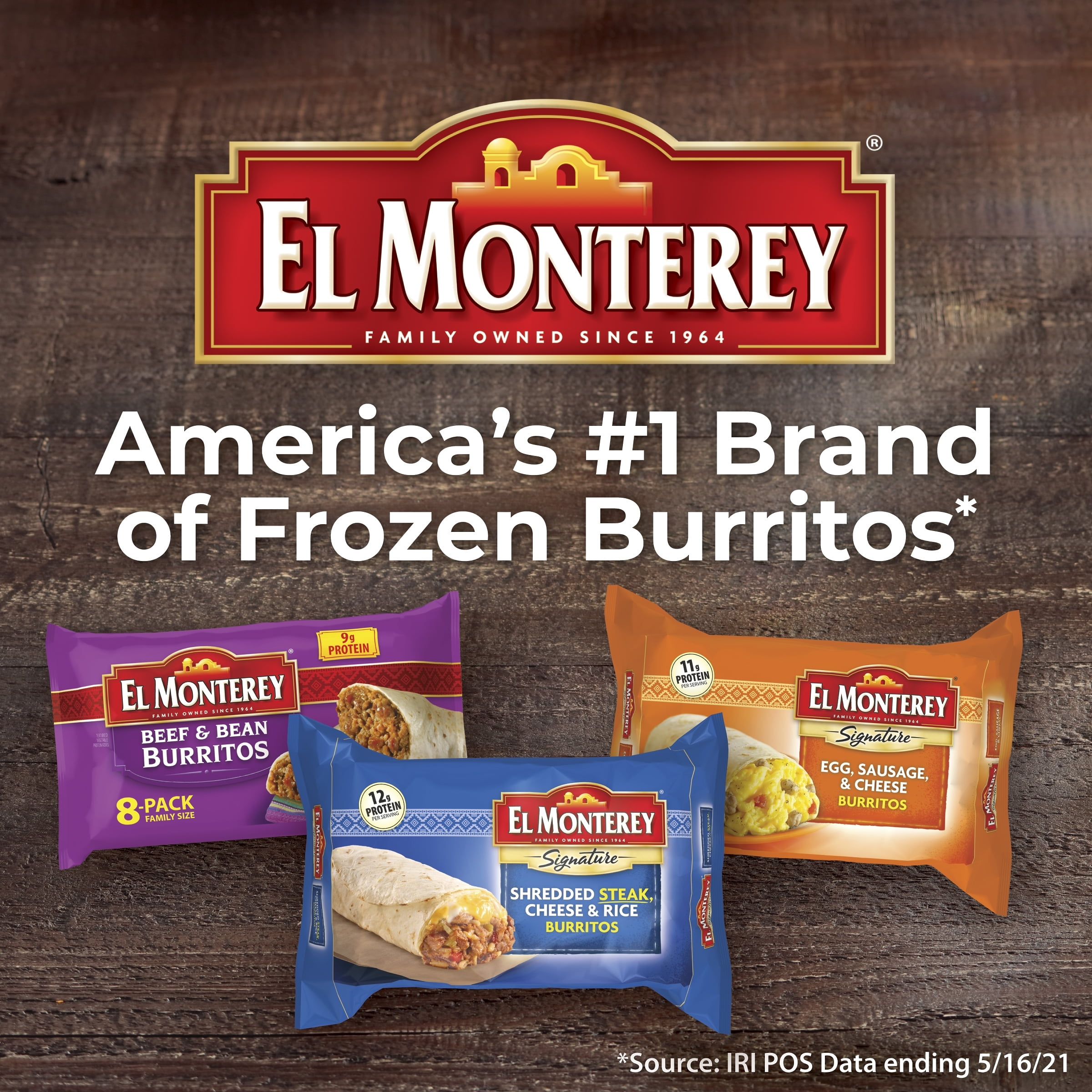 El Monterey®️ Family Pack Beef, Bean & Cheese Flavor Chimichangas - Ruiz  Foodservice