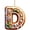 D, variant on Gingerbread Alphabet Ornaments for Christmas Tree, 2D Acrylic A to Z Letters Pendant,26 Initial Candy Cane Letter Pendant with Berries Pattern,DIY Cartoon Hanging Ornaments for Xmas Party Decor