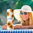 thumbnail image 5 of Sunflower Tumbler,Tumbler with Lid and Straw-You are My Sunshine-Birthday Gifts for Women Mom Daughter Girlfriend Teenage Girls Bridesmaid-Sunflower Gifts for Women-Travel Iced Coffee Cup Mug, 5 of 5