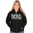 thumbnail image 3 of Vintage NASA Kennedy Space Center Zip Up Hoodie Men's Women's Brisco Brands S, 3 of 6