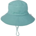 thumbnail image 2 of CoCopeaunts Wide Brim Bucket Hat for Kids Spring Summer Outdoor Sun Protection Headwear Baby Boy Windproof Rope Fisherman Hat, 2 of 8