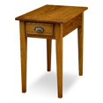 thumbnail image 1 of Leick Furniture Bin Pull Chairside Wood End Table in Candleglow Brown Finish, 1 of 8