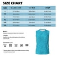 thumbnail image 6 of Gaeub Blue Glitter Men's Sleeveless Muscle Shirts Workout Tank Tops, Odor Protection and Comfortable - Large, 6 of 8