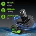 thumbnail image 2 of Batería Bonacell de litio de 18 V y 4 Ah para herramientas Ryobi, paquete de 2, 2 of 7