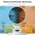 thumbnail image 3 of Yescom 1500W PTC Ceramic Space Heater Electric Oscillating Heating White, 3 of 10