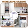 thumbnail image 6 of 2 Pcs Locker Shelf Organizer, Stackable Metal Storage Rack Organizer for Home Kitchen Office Gym Space Saving Utility Shelving, White/Purple, 6 of 6