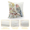thumbnail image 4 of Orinice Bird Branch Leaves Graphic Decorative Pillow Cover for Home Couch Living Room Bed 22x22in, 4 of 5