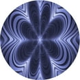 thumbnail image 1 of Ahgly Company Indoor Round Patterned Midnight Blue Area Rugs, 5' Round, 1 of 6
